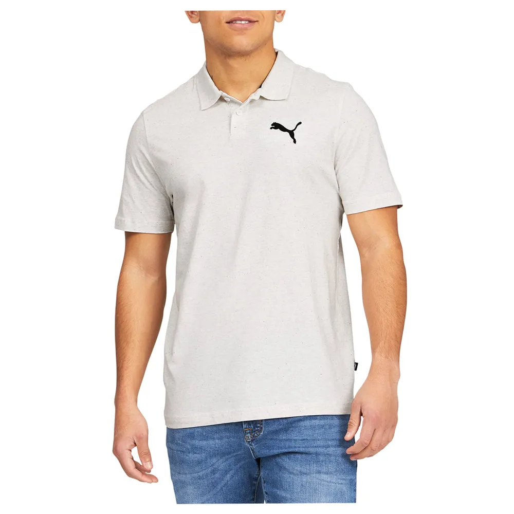 Essentials Heather Short Sleeve Polo Shirt