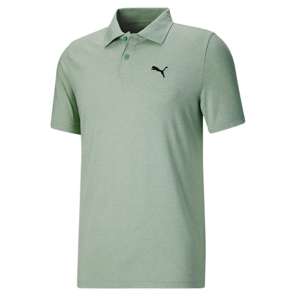 Essentials Heather Small Logo Short Sleeve Polo Shirt