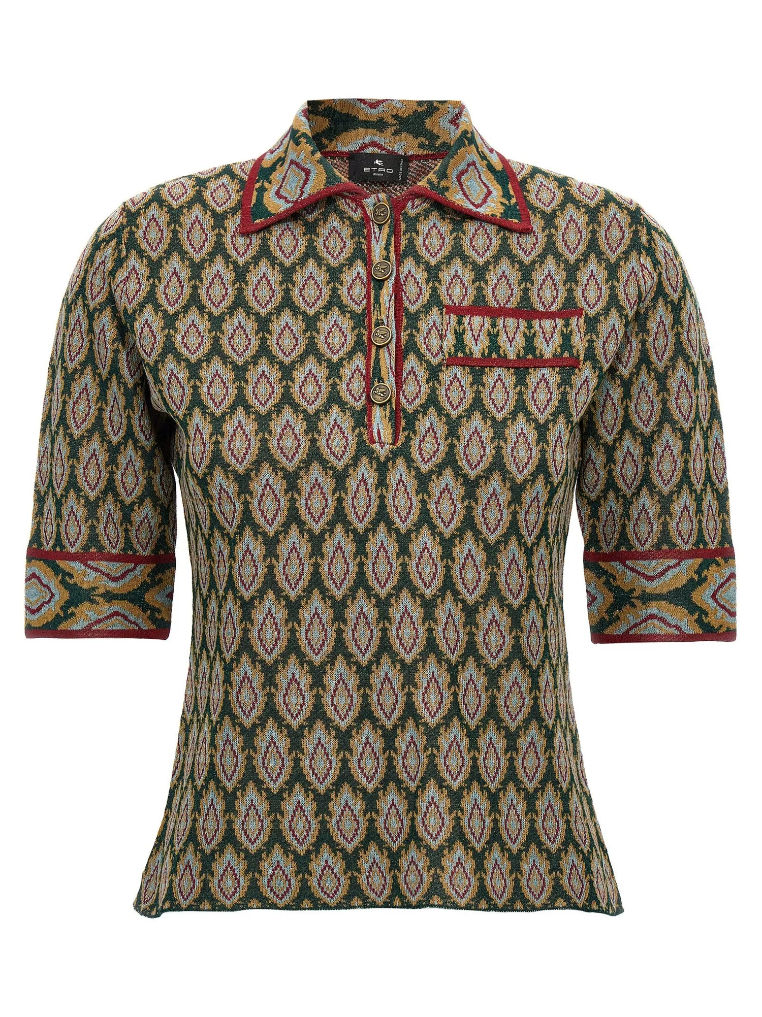 ETRO    Etro Jacquard Polo Shirt