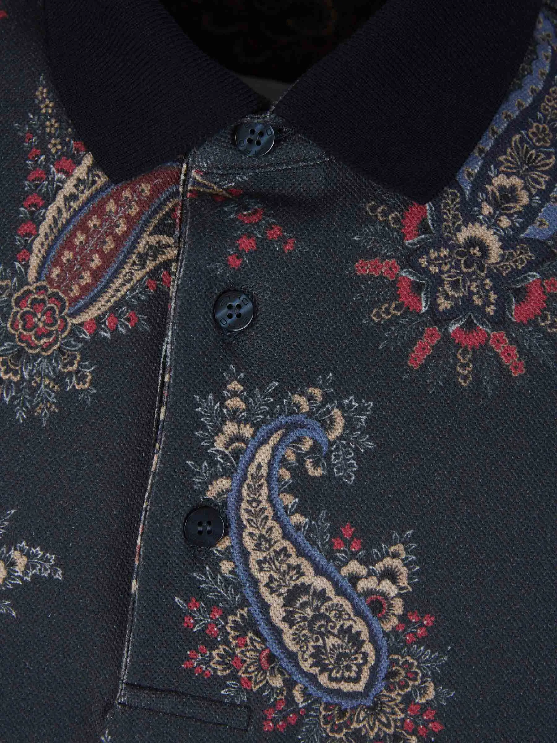 Etro Paisley Motif Polo 