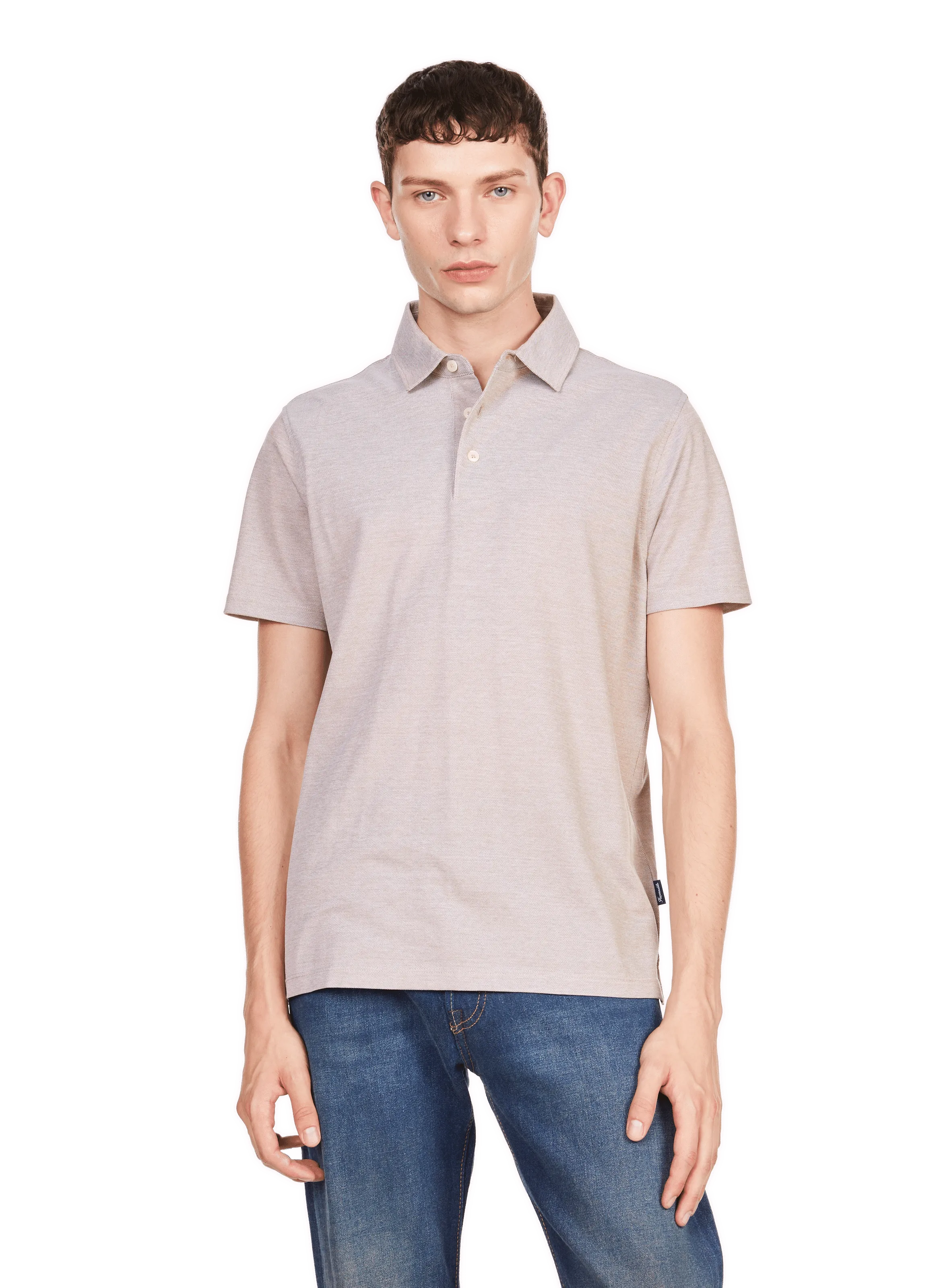 FACONNABLE   Cotton polo shirt  - Beige