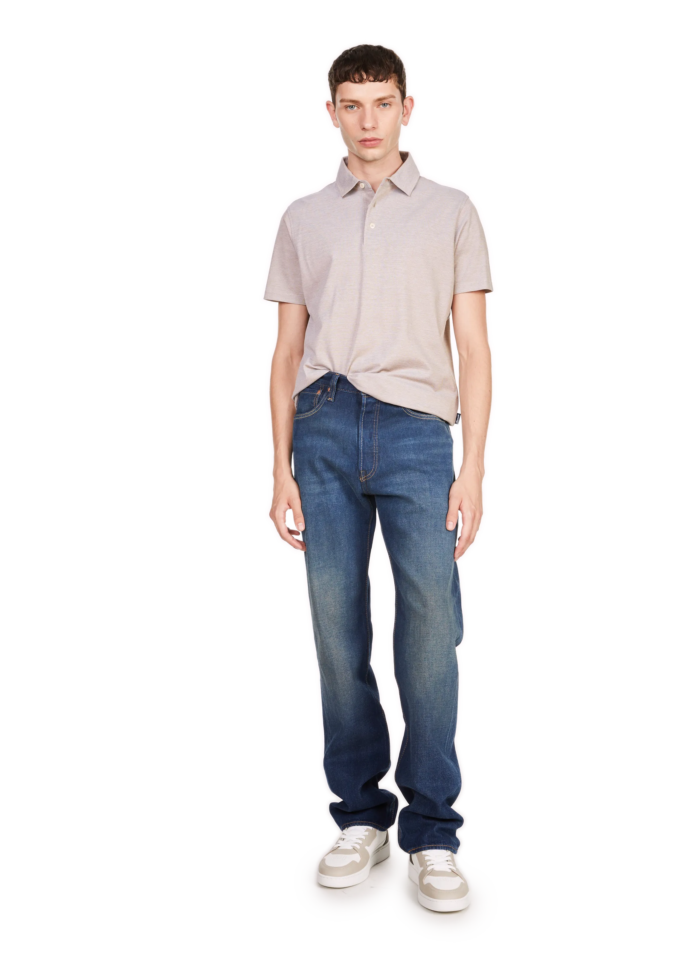 FACONNABLE   Cotton polo shirt  - Beige