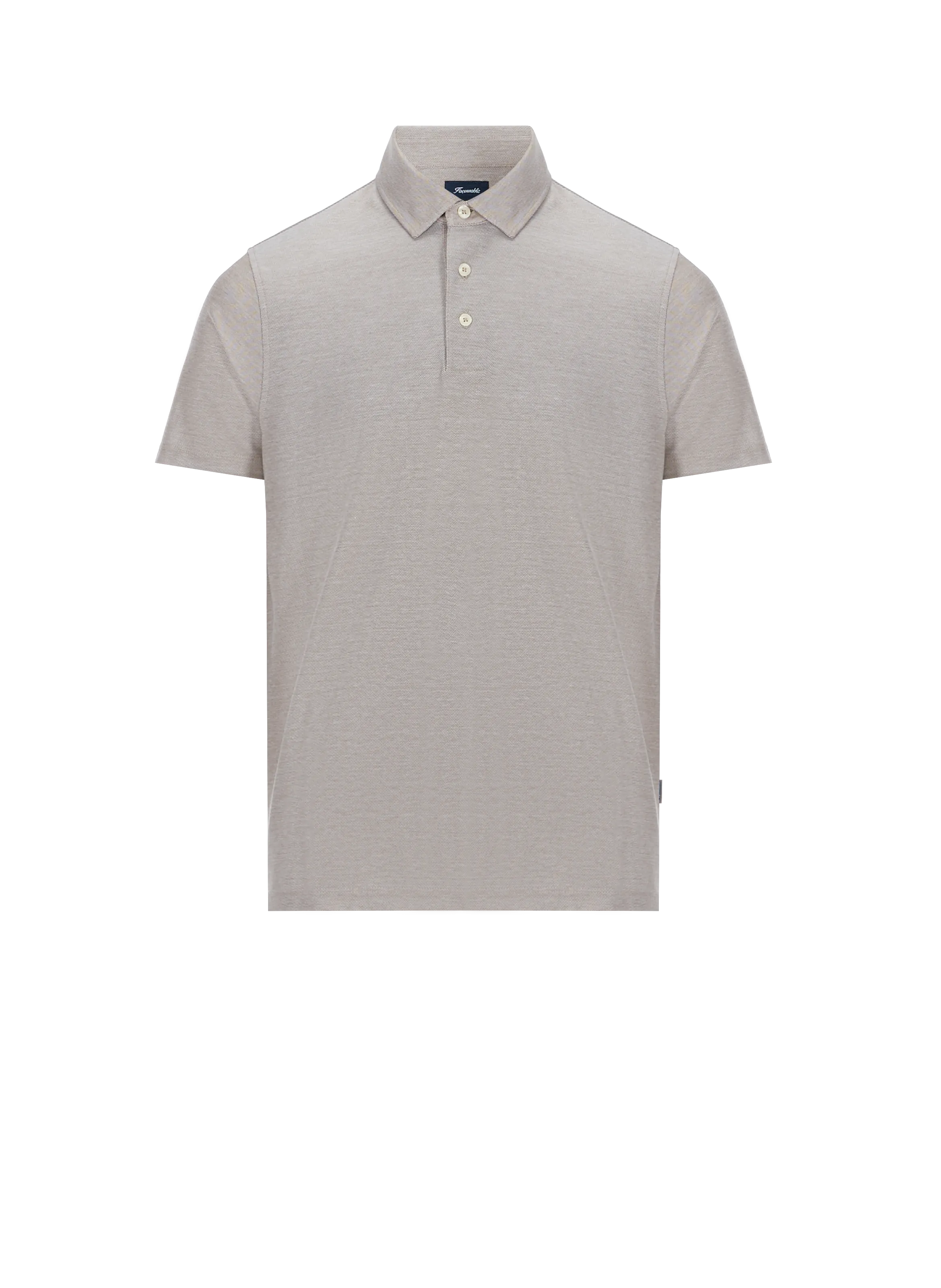 FACONNABLE   Cotton polo shirt  - Beige