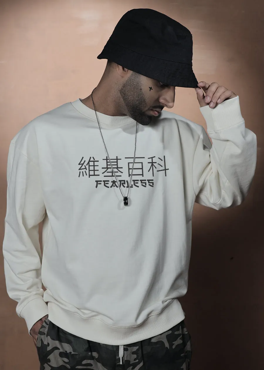 Fearless Men Drop Shoulder Premium Terry Sweatshirt