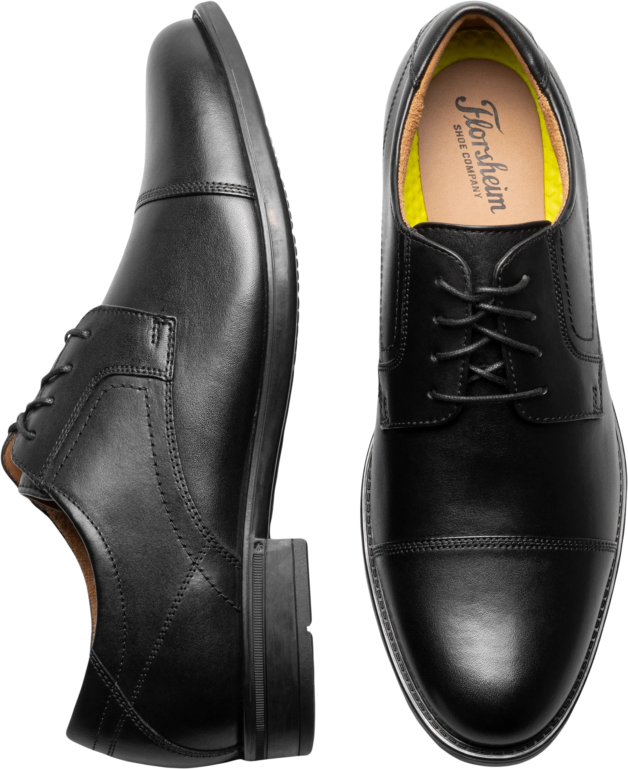 Finance Cap Toe Lace Up Oxfords