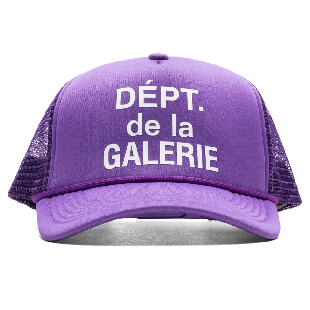 Purple French Logo Trucker Hat