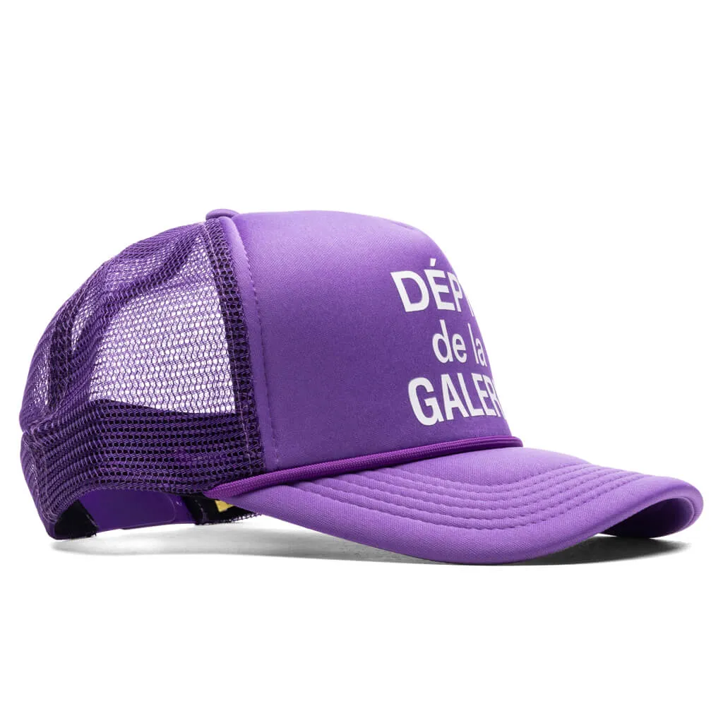 Purple French Logo Trucker Hat