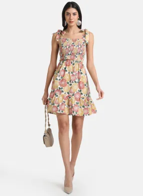 Floral Tiered Printed Dress