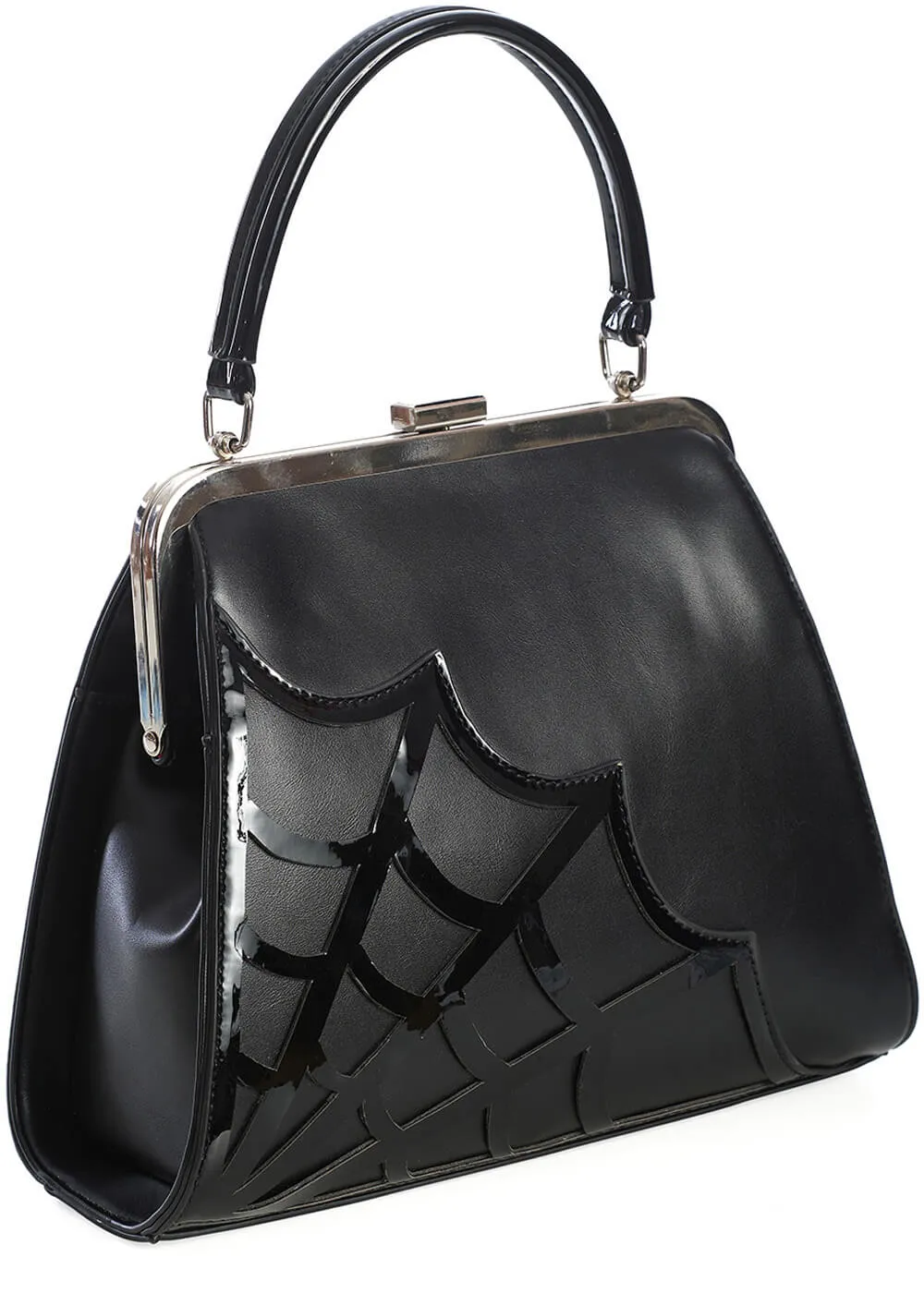 Black Twilight Time Spiderweb Bag