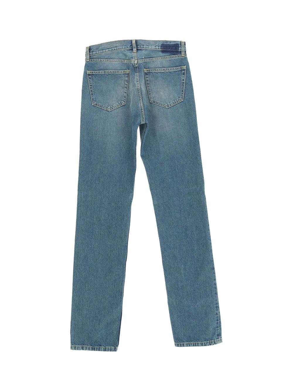 Maison Margiela Straight Leg Jeans with Four-Stitch Detail