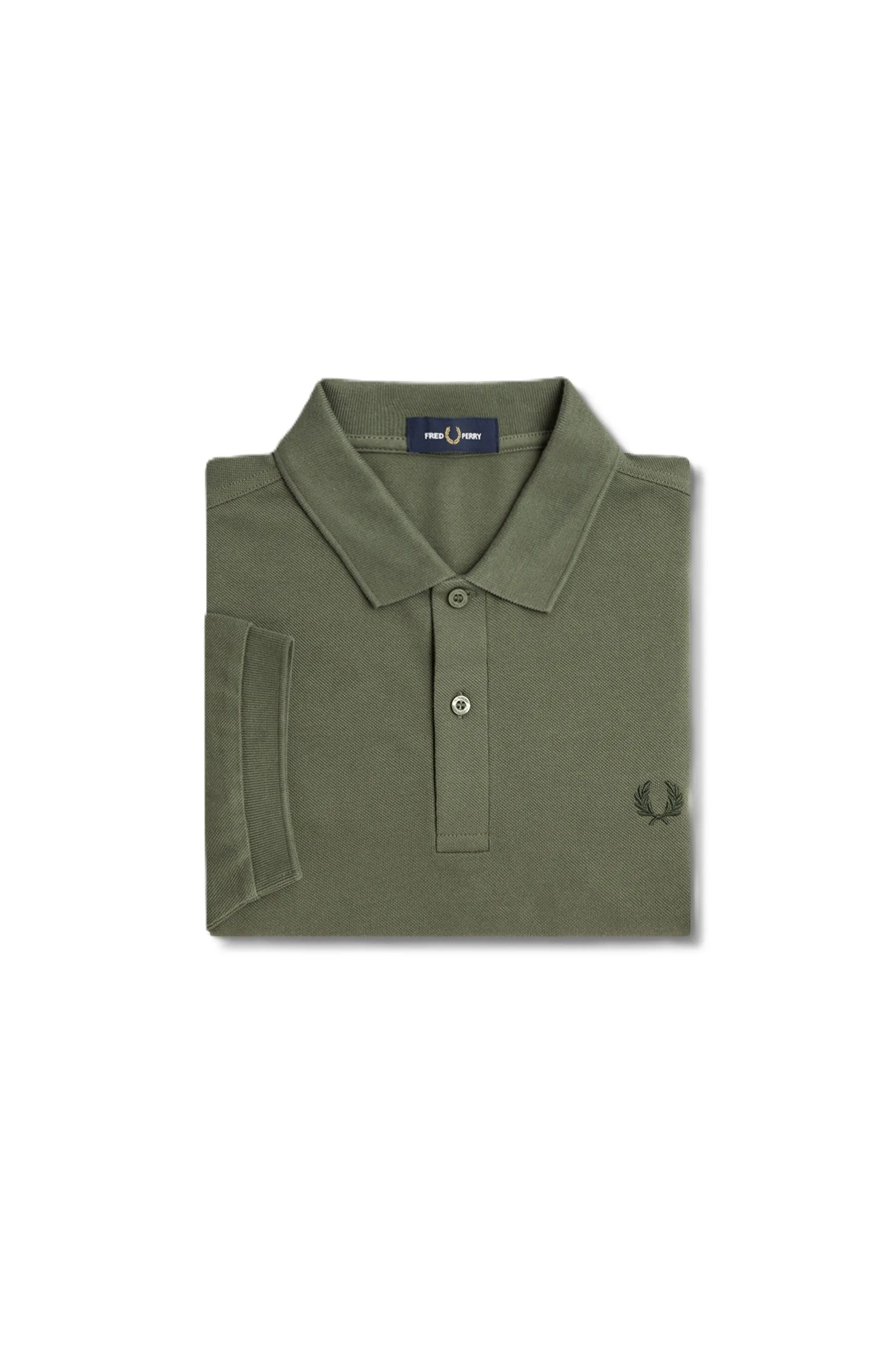 Fred Perry Plain Polo Shirt Laurel/Green