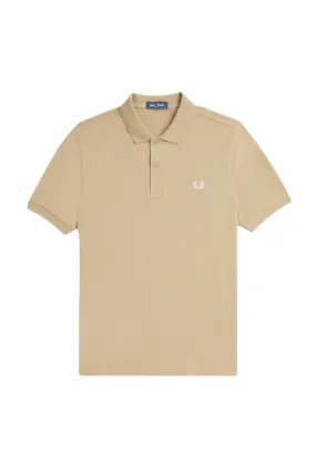 Fred Perry Plain Polo Shirt Stone/Oatmeal