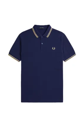 Fred Perry Twin Tipped Polo Shirt FrNavy/Ice Cream