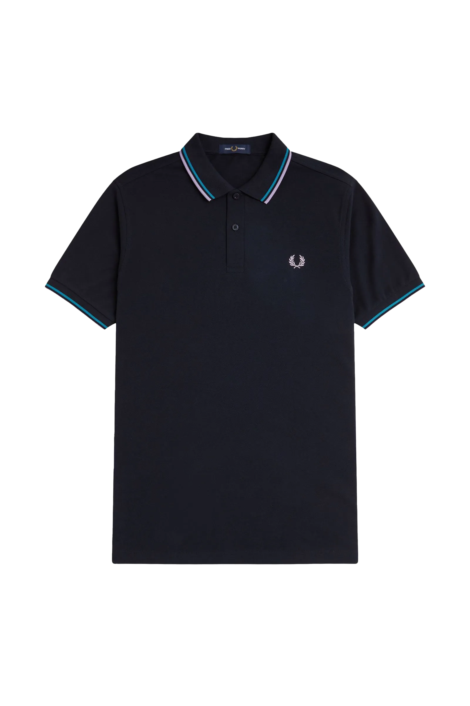 Fred Perry Twin Tipped SS Polo Navy/Blue/Violet