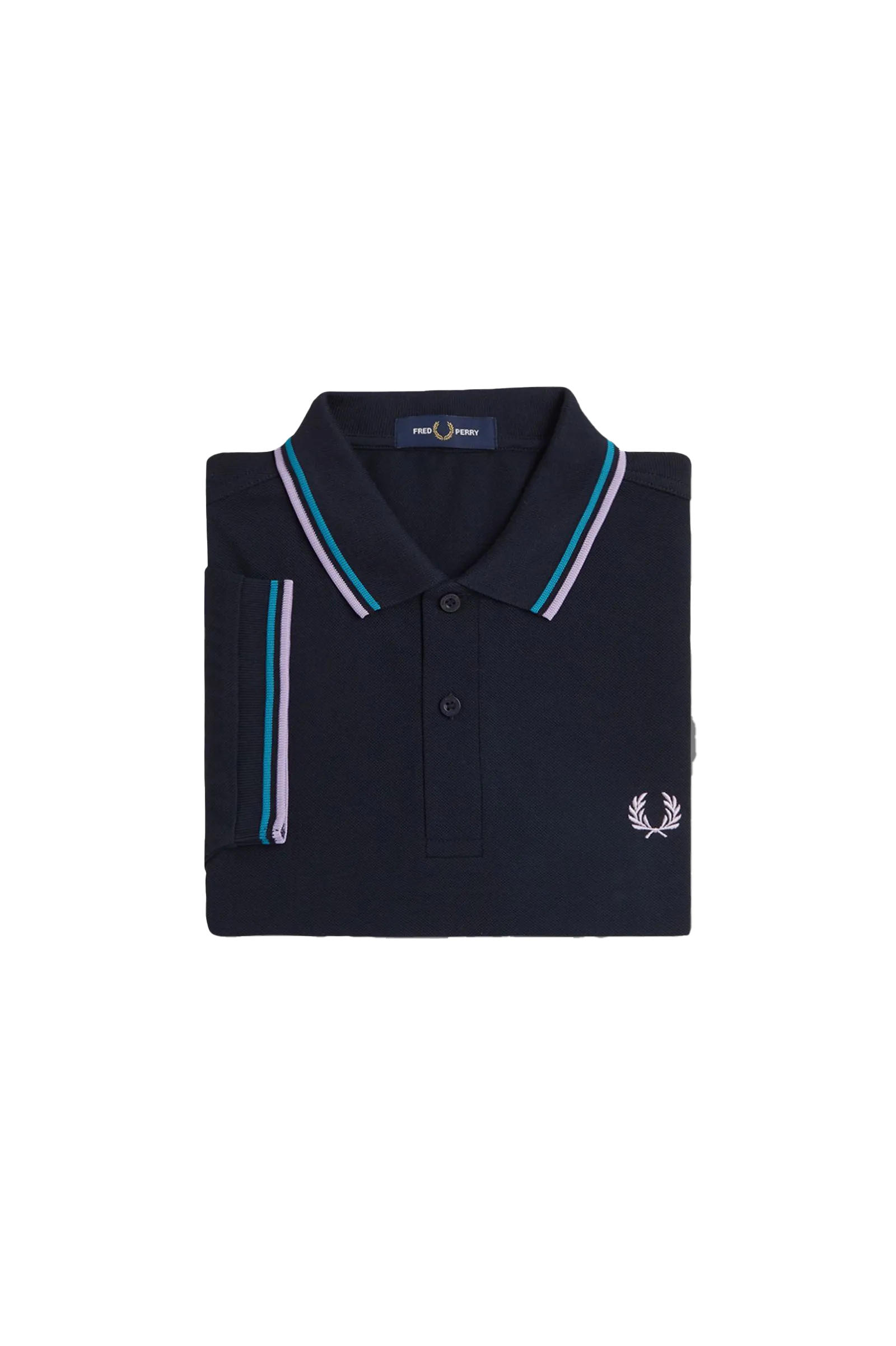 Fred Perry Twin Tipped SS Polo Navy/Blue/Violet