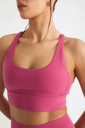 Fuchsia Pink Boundless Sports Bra