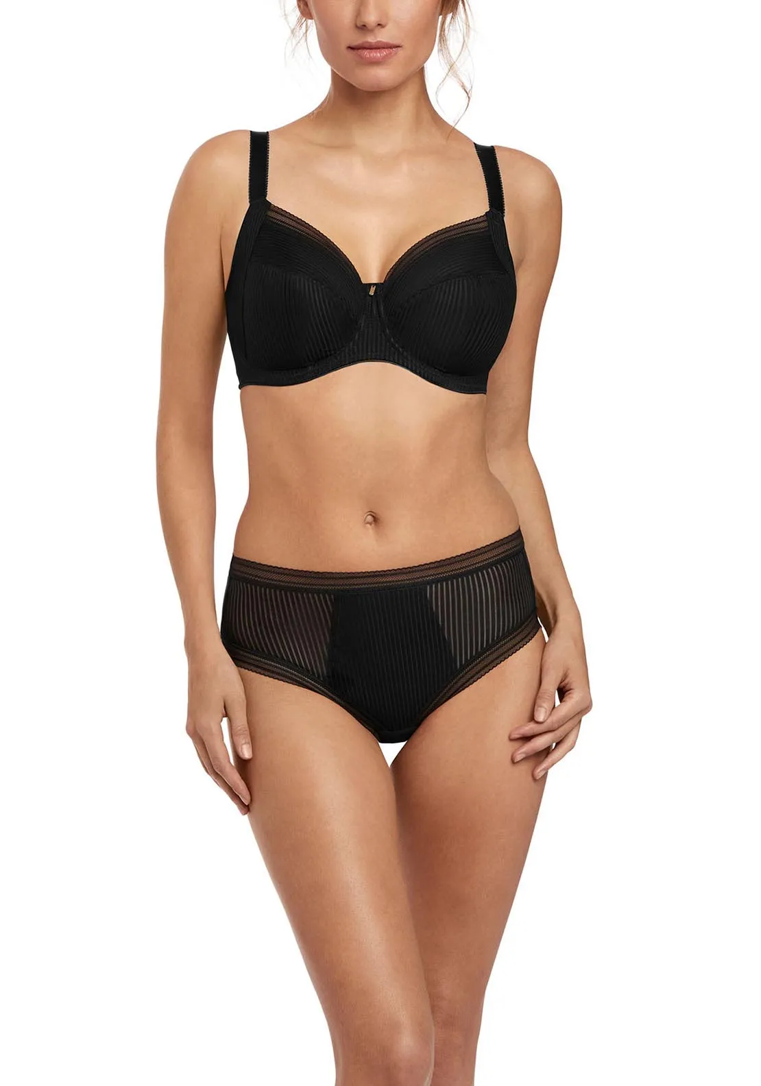 Black Fusion Full Cup Side Support Bra