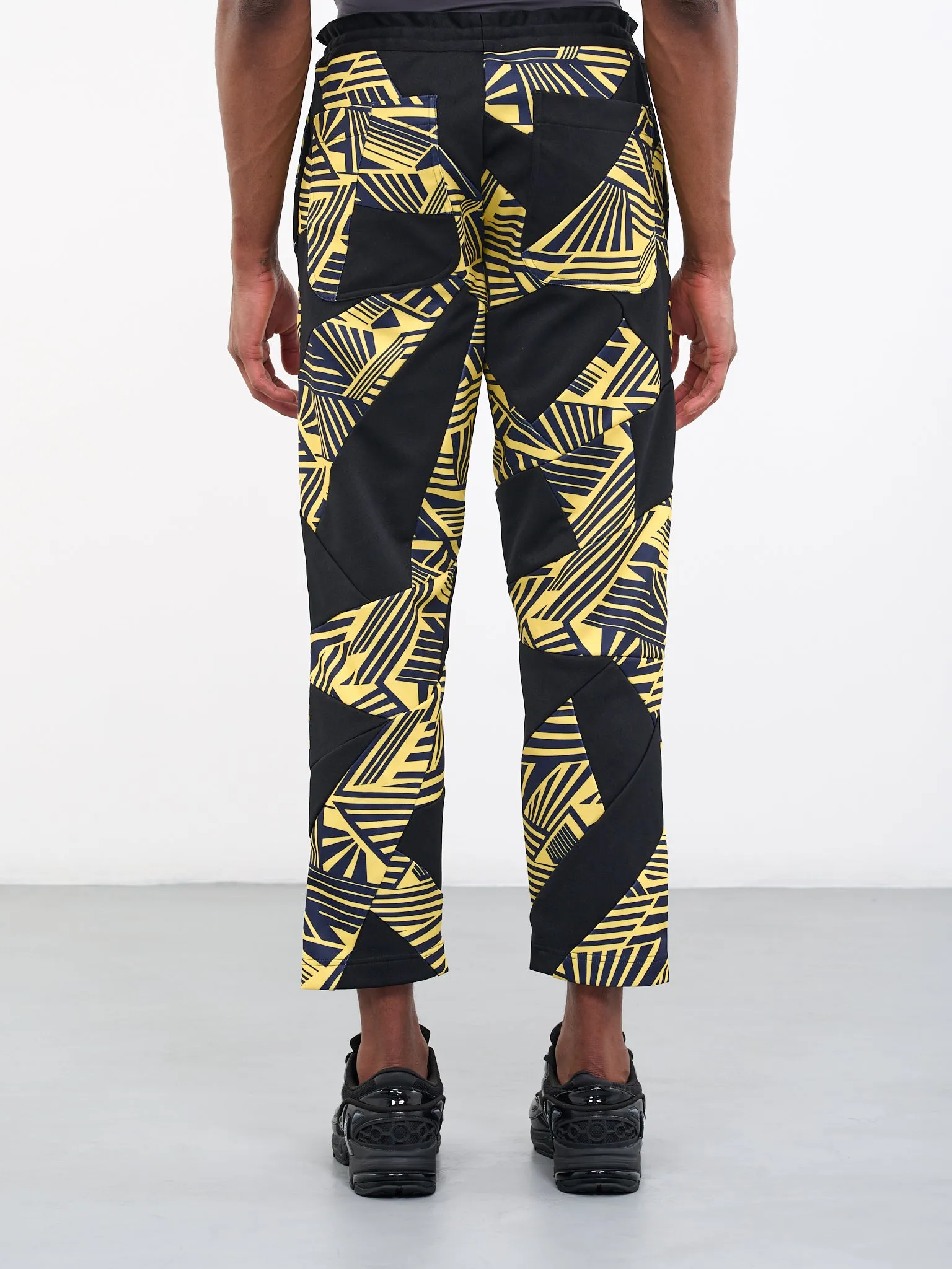 Geometric Cropped Trousers (PK-T015-051-YELLOW)