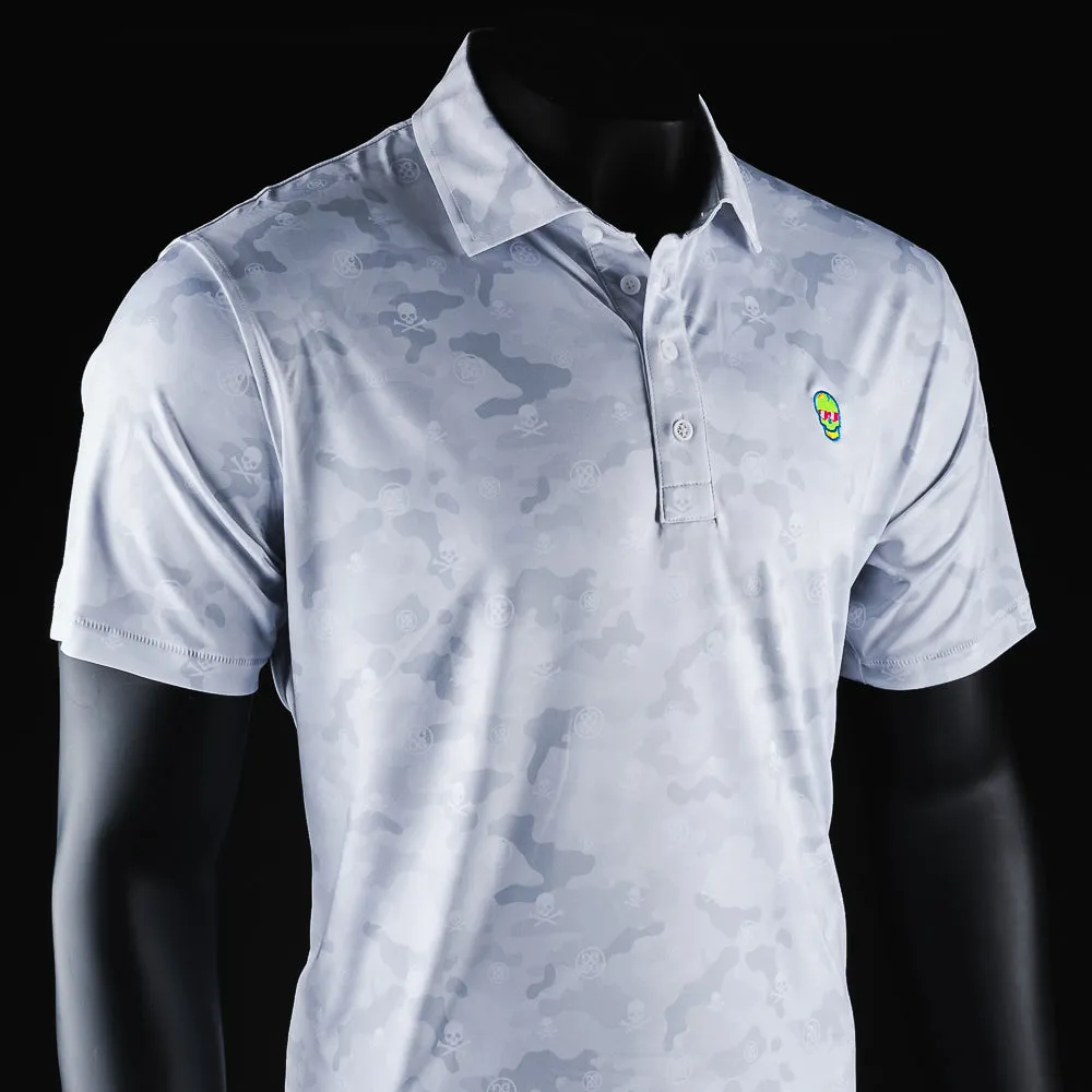 G/FORE Snow Camo Skull Polo