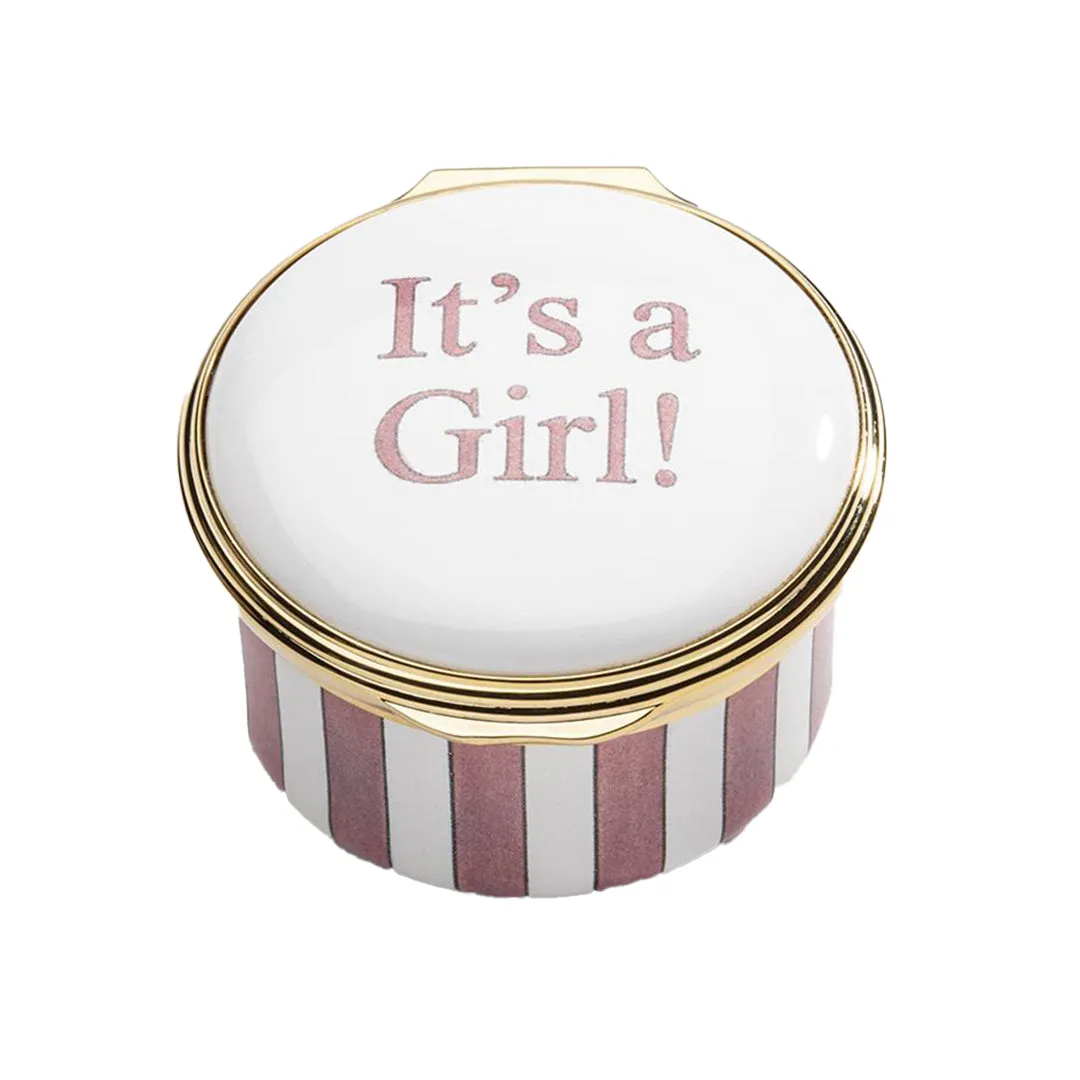 It's a Girl Enamel Box