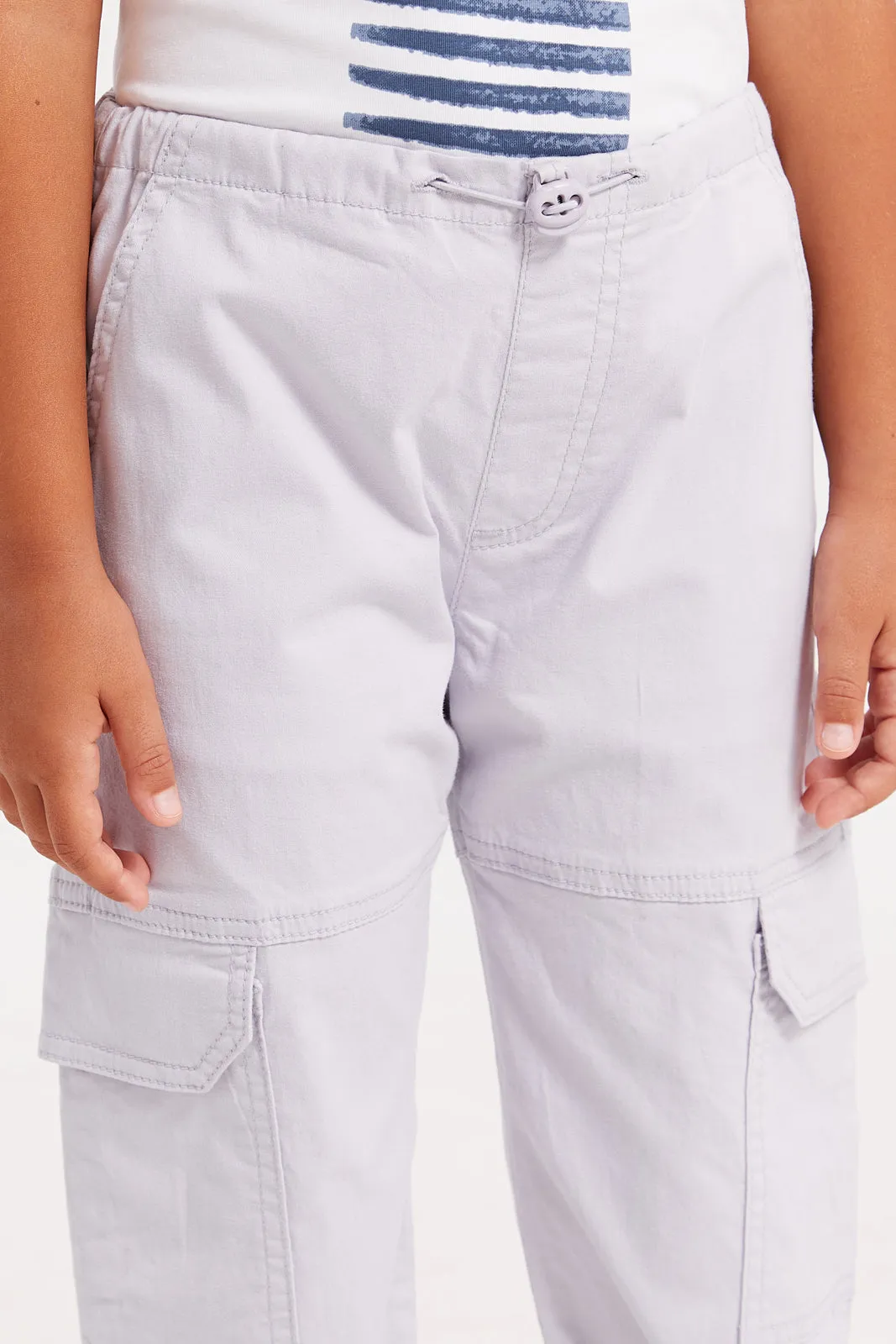 Girls Lilac Cargo Jogger Trousers