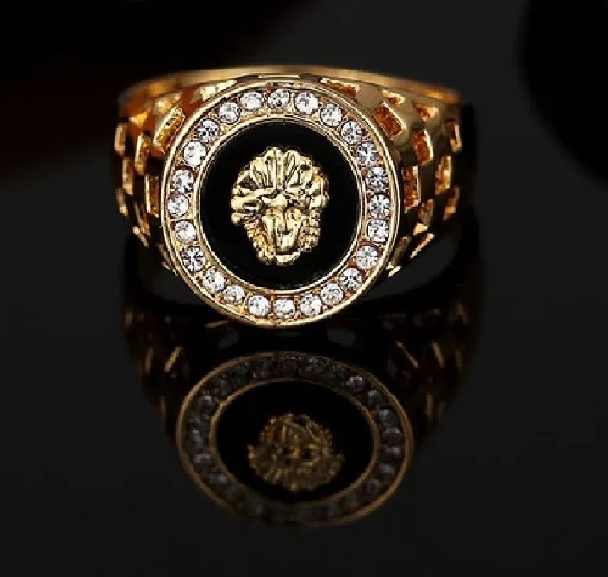 Luxurious Medusa Gold Ring