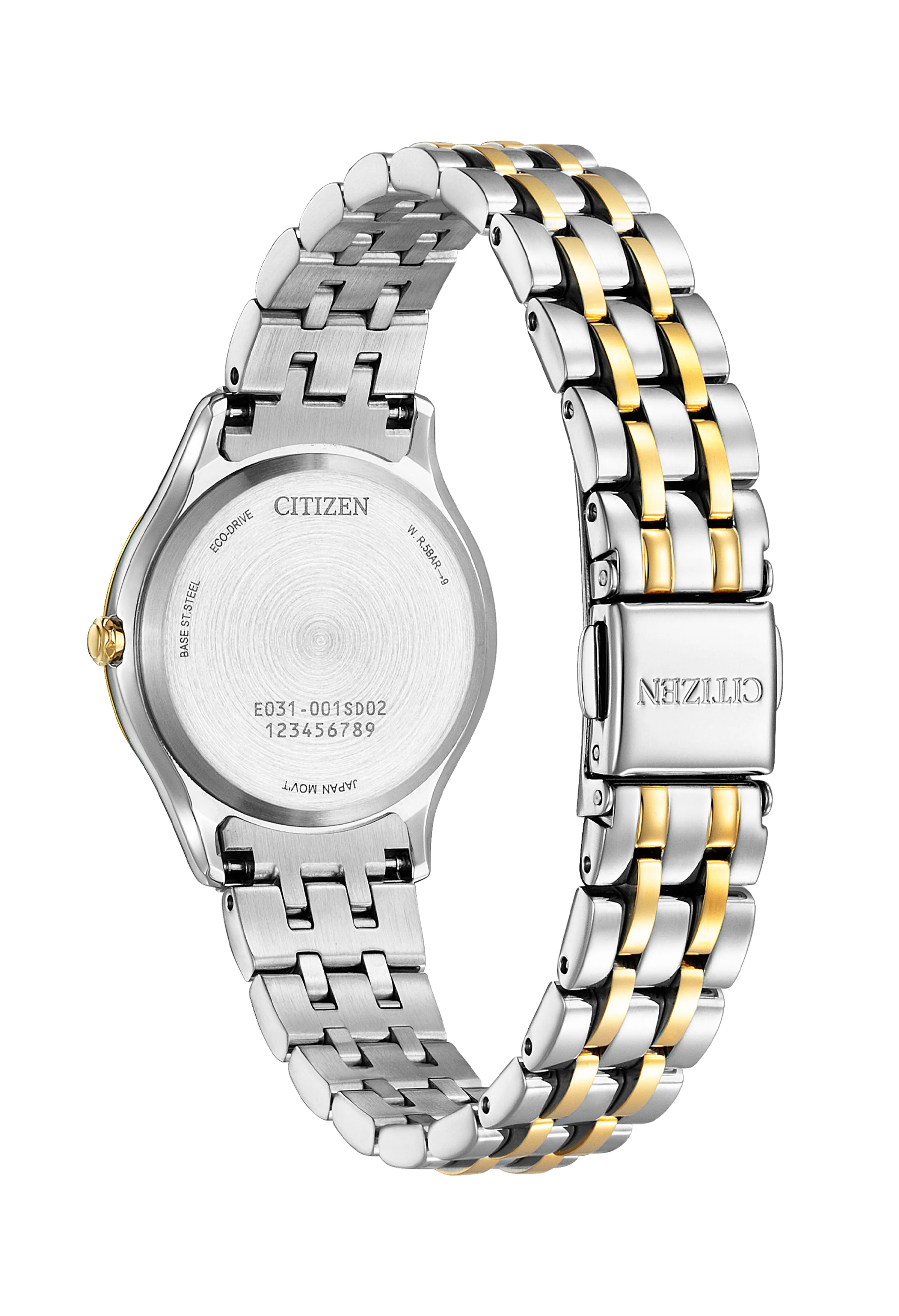 Citizen Women's Gold Plated Diamond Dot Dial Bracelet Watch