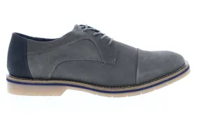 Gray Suede Cap Toe Oxfords for Men by Steve Madden Solemn