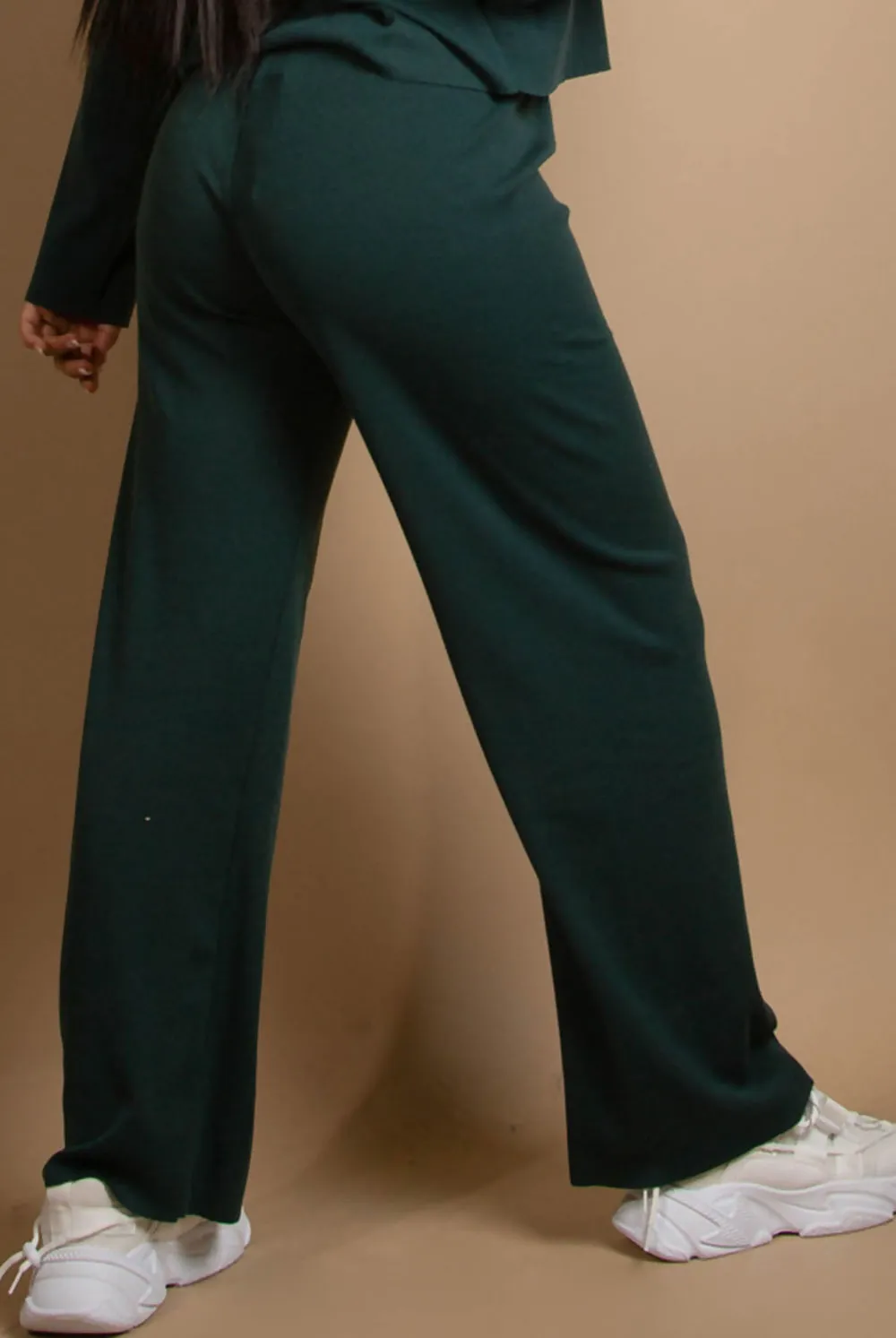 Green Fine Knit Trouser