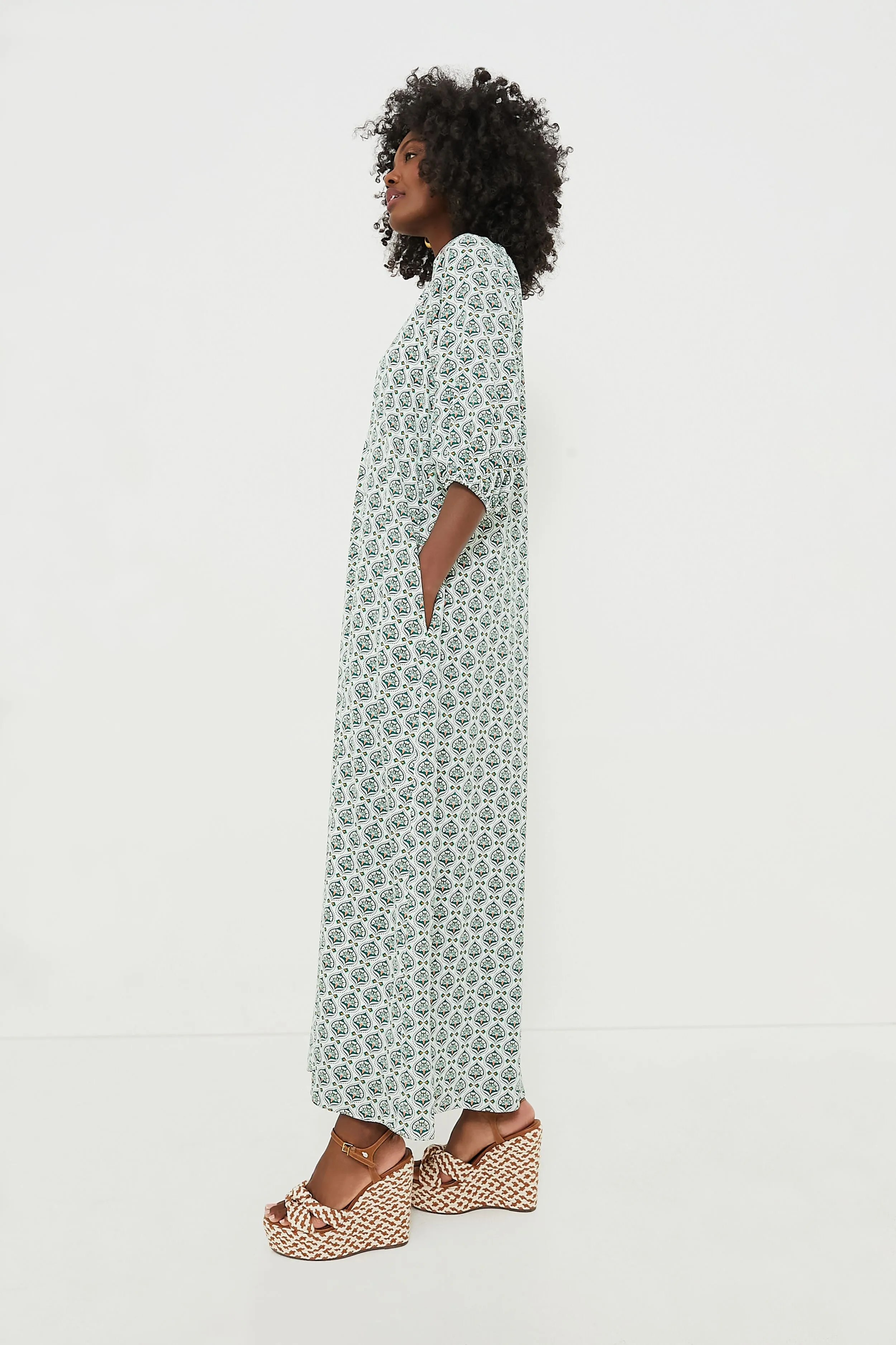 Green Leaves Laurel Maxi Dress