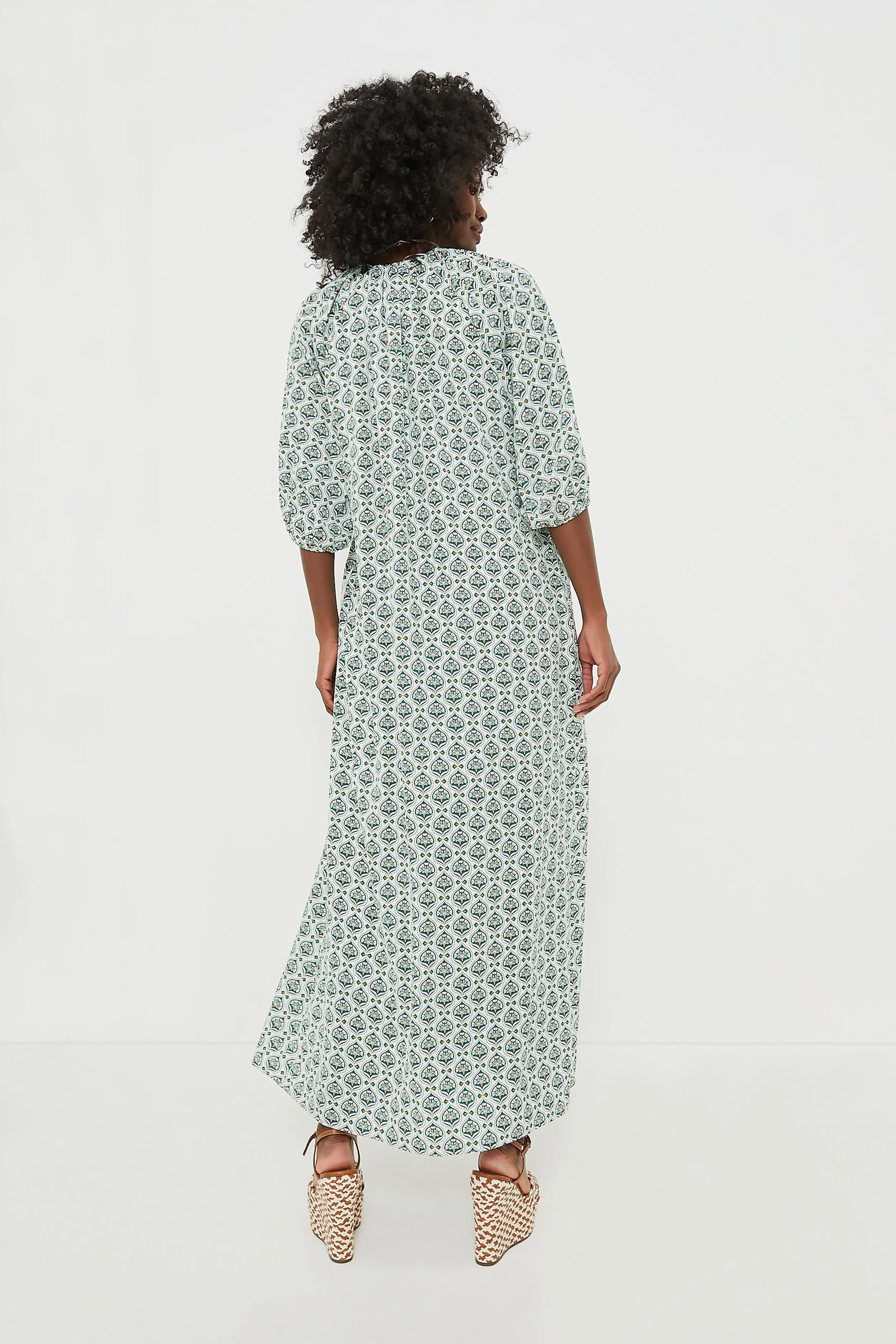 Green Leaves Laurel Maxi Dress