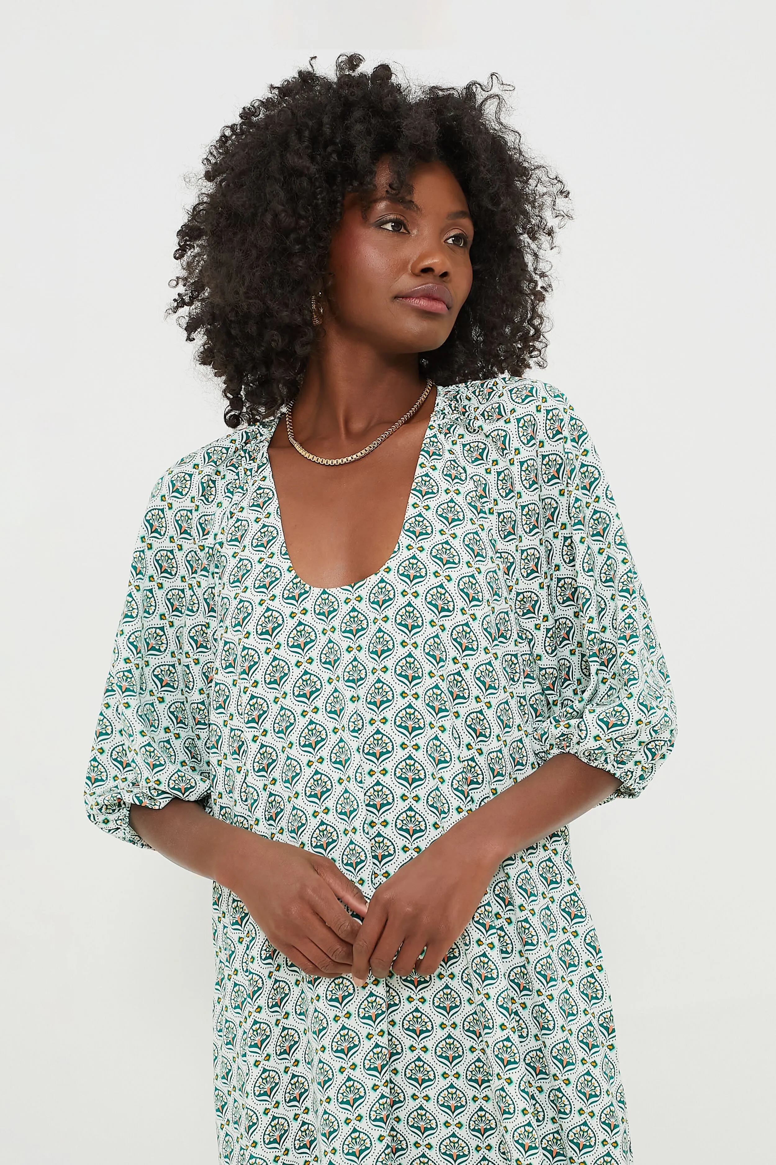 Green Leaves Laurel Maxi Dress