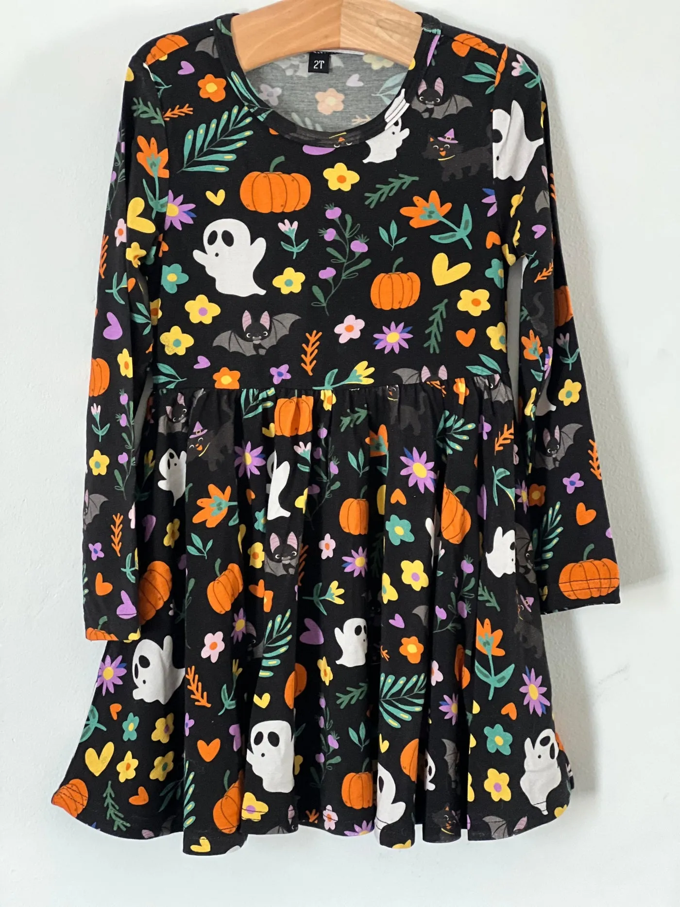 Halloween BOOquet Bamboo Twirl Dress with Pockets *