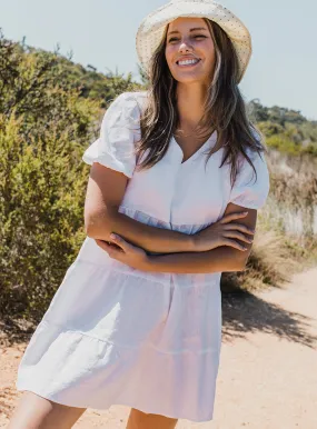 Flowy White Maxi Dress