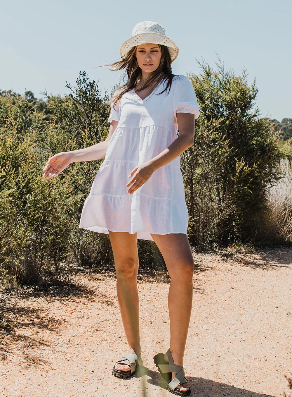 Flowy White Maxi Dress