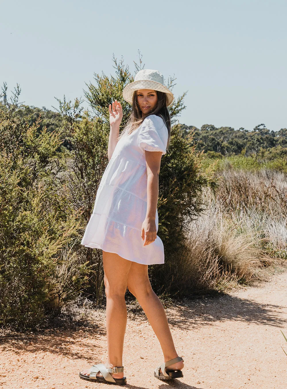 Flowy White Maxi Dress