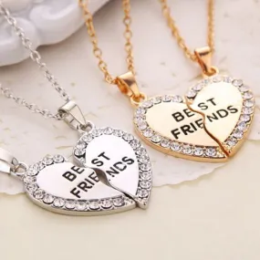 Cute heart-shaped Best Friend Necklace for Women