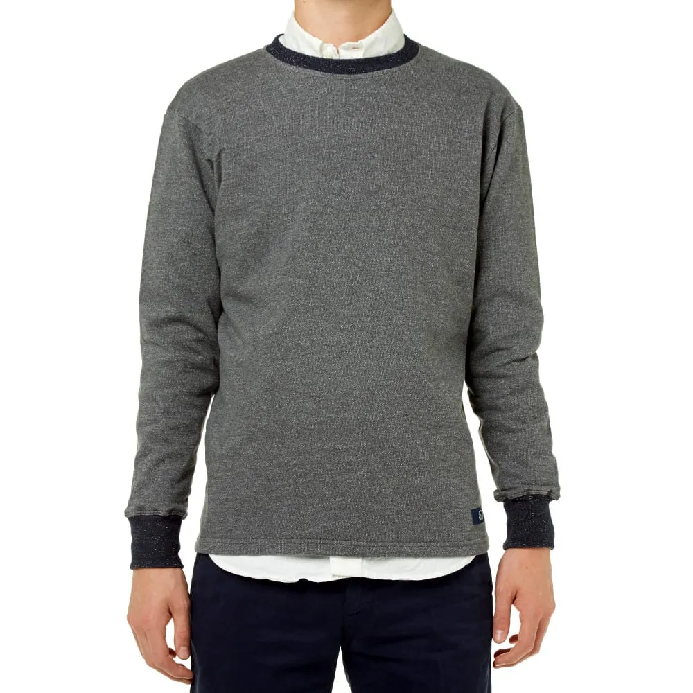 Bleu de Paname Heather Knit SweatGrey