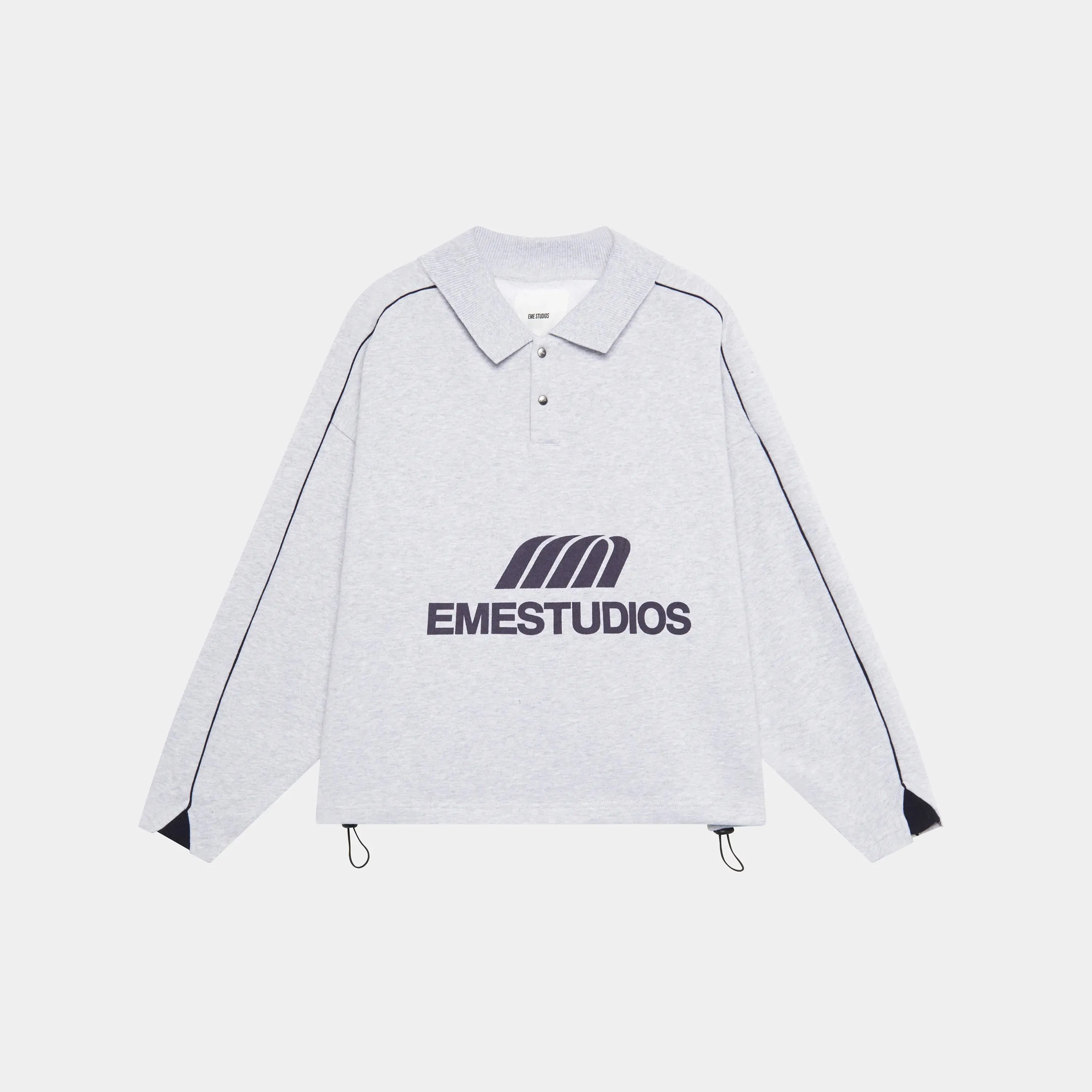 Hectic Heather Grey Polo Sweatshirt