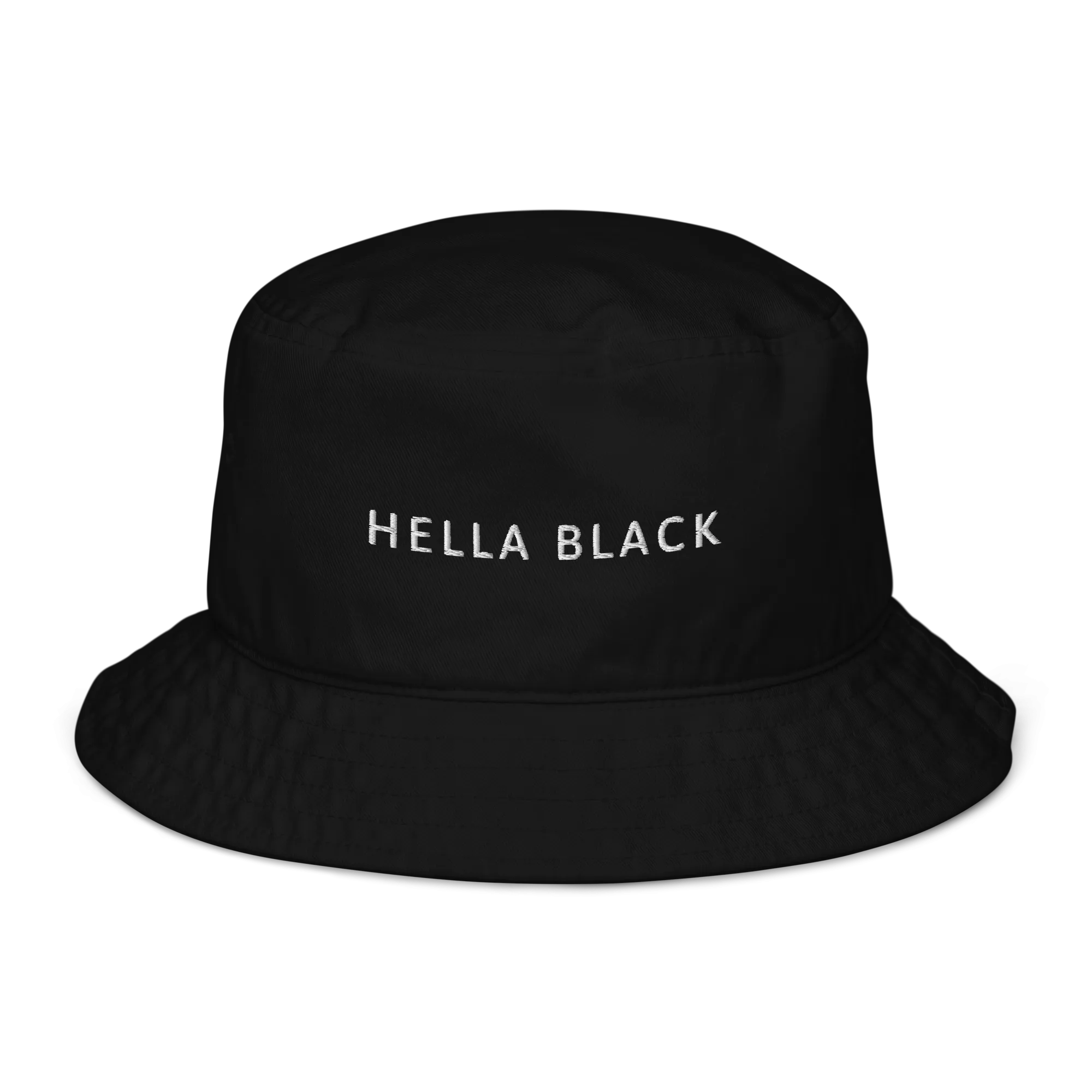 Hella Black Organic Bucket Hat