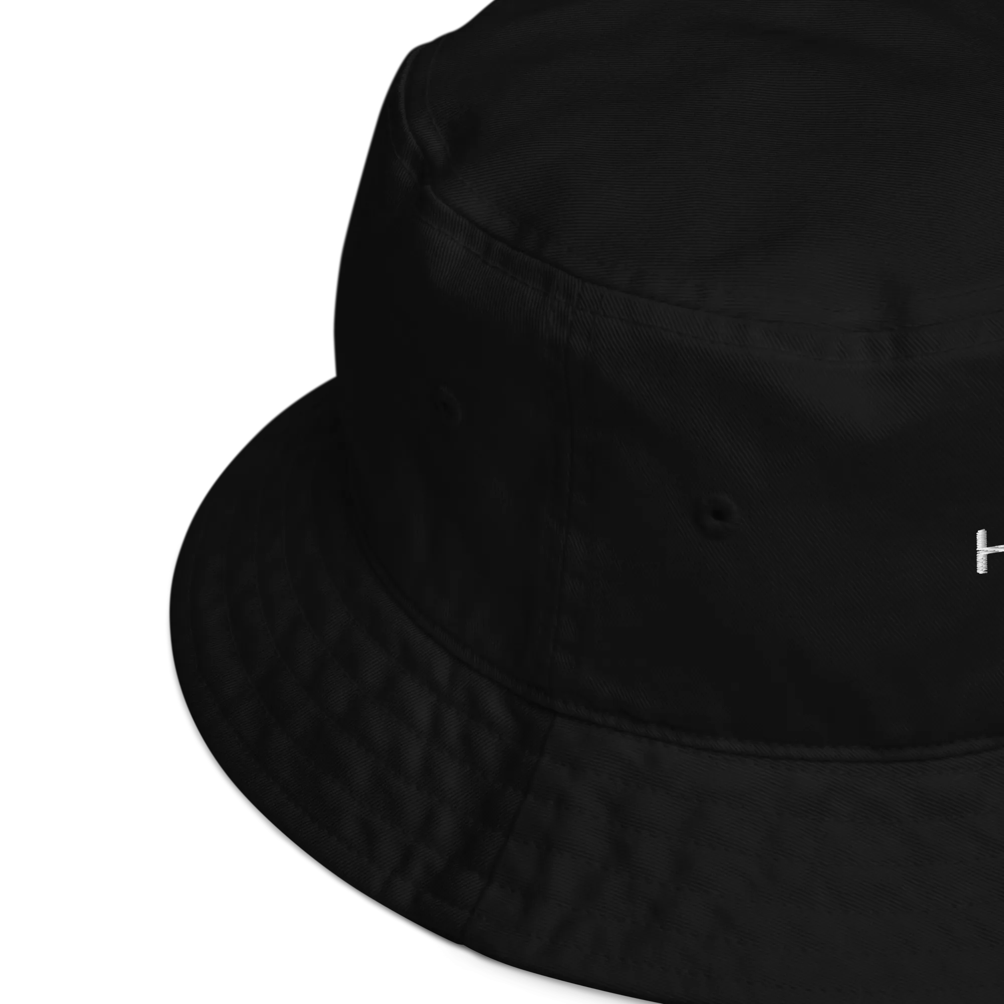 Hella Black Organic Bucket Hat