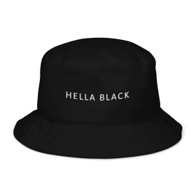 Hella Black Organic Bucket Hat