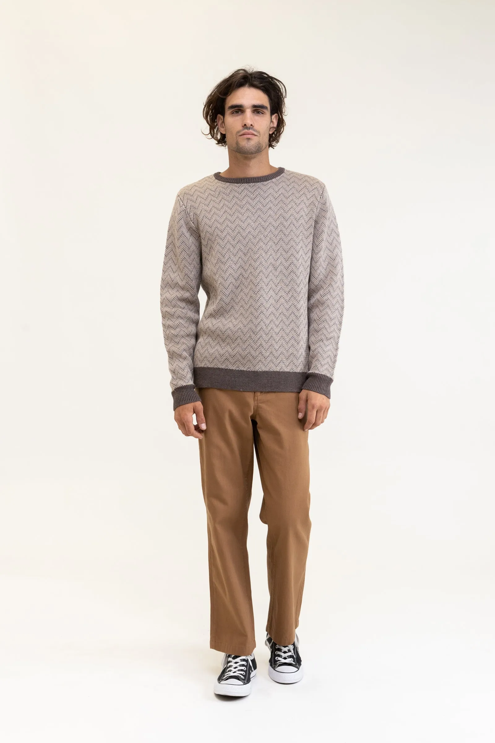 Herringbone Knit Brown