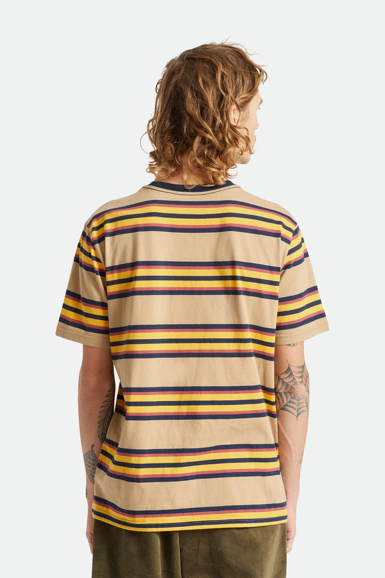 Hilt Shield S/S Knit - Tan/Golden Glow/Navy