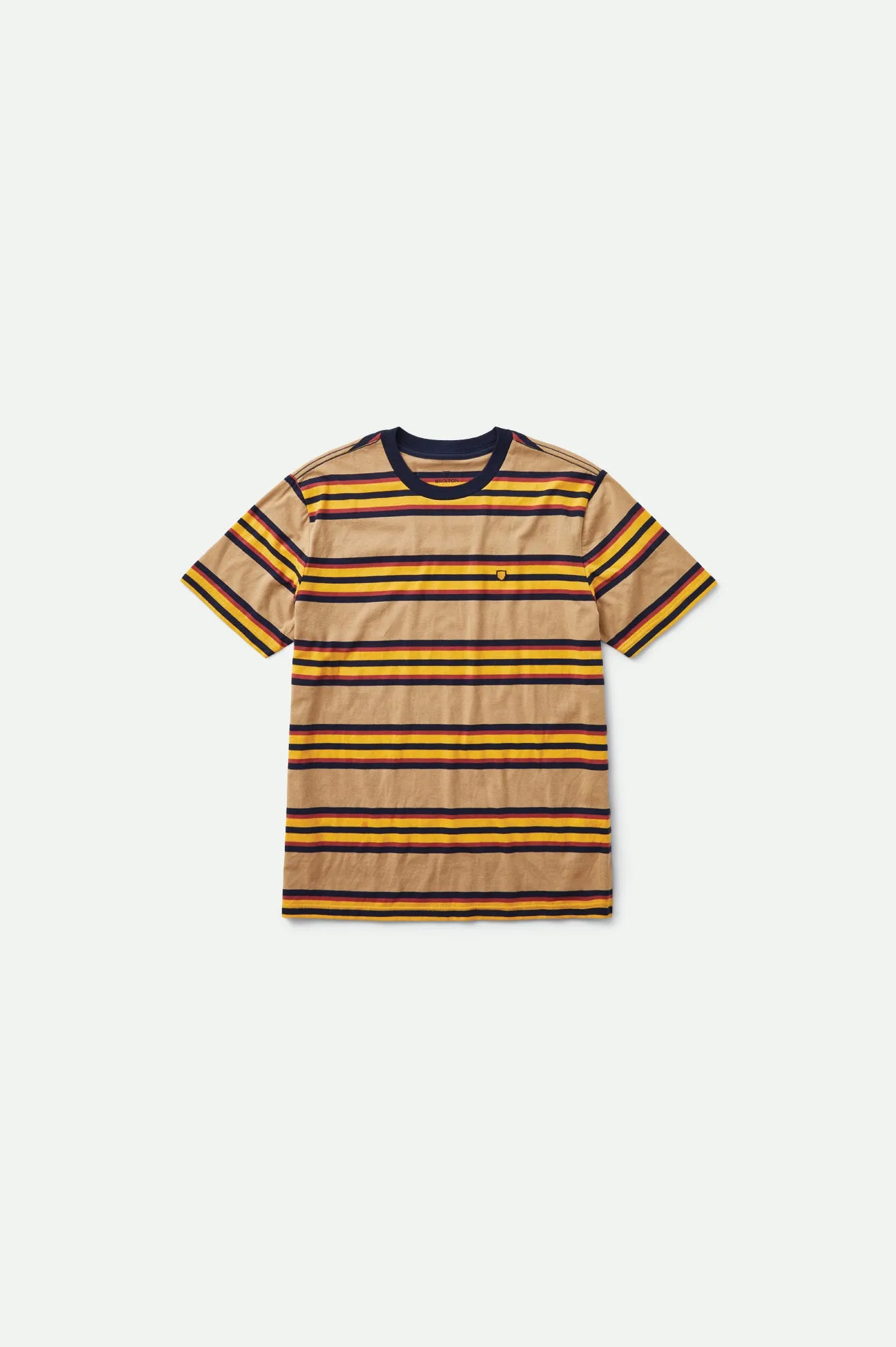 Hilt Shield S/S Knit - Tan/Golden Glow/Navy