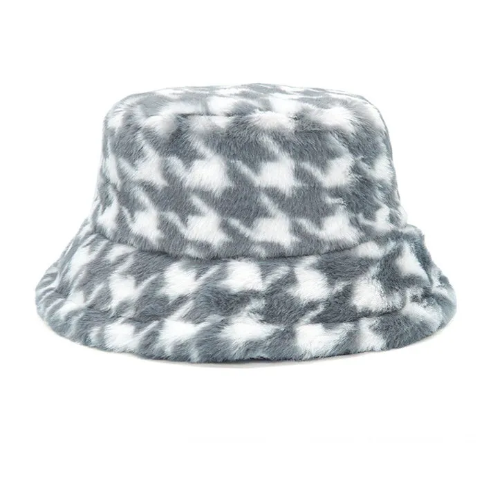 Houndstooth Bucket Hat