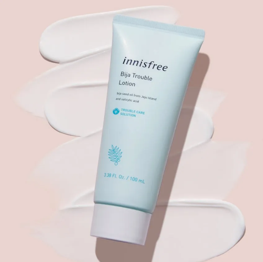 Innisfree Bija Trouble Skin Care Set Pore Clean Sensitive Oily Skin Salicylic Acid BHA Non Comedogenic