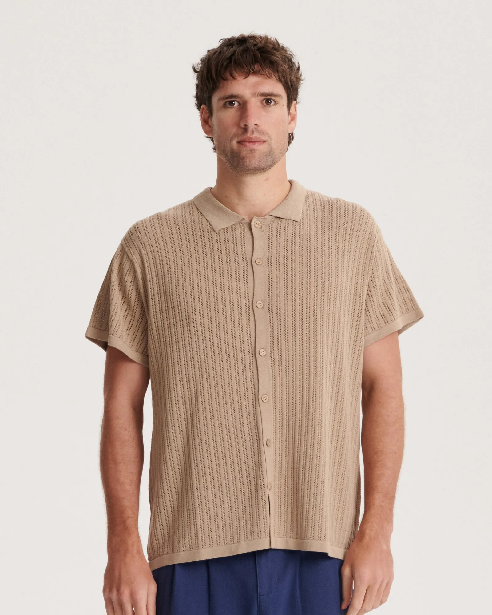 Intro Knit Shirt - Putty