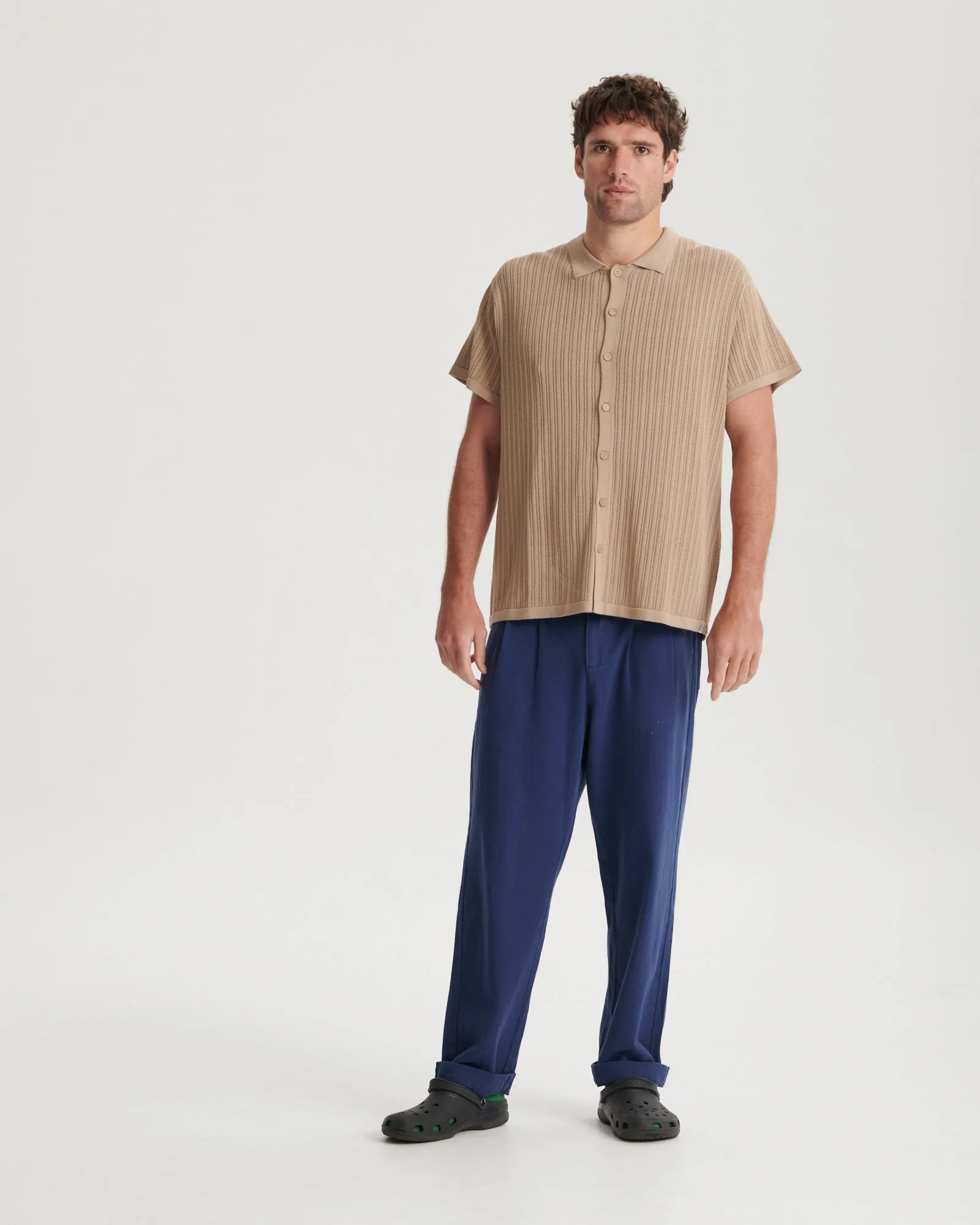 Intro Knit Shirt - Putty