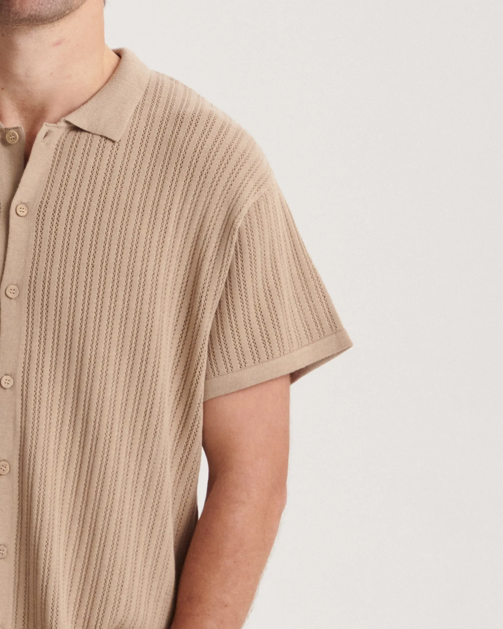 Intro Knit Shirt - Putty